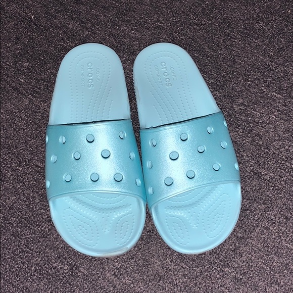 CROCS Other - Baby light blue crocs slides